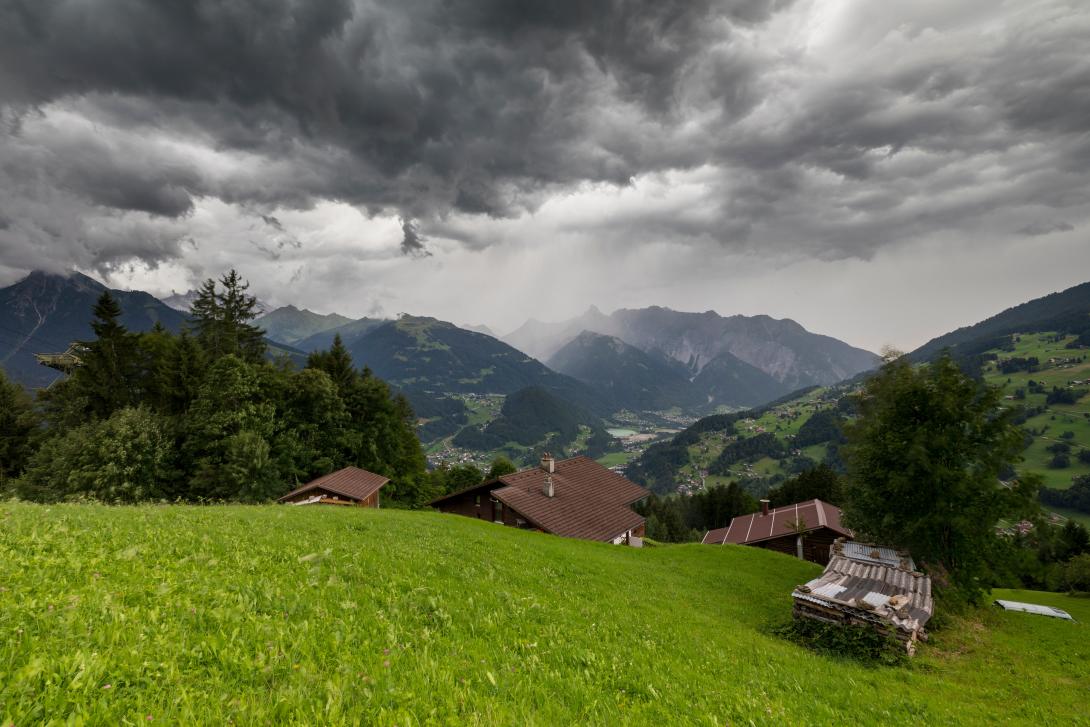 Beginnendes Gewitter