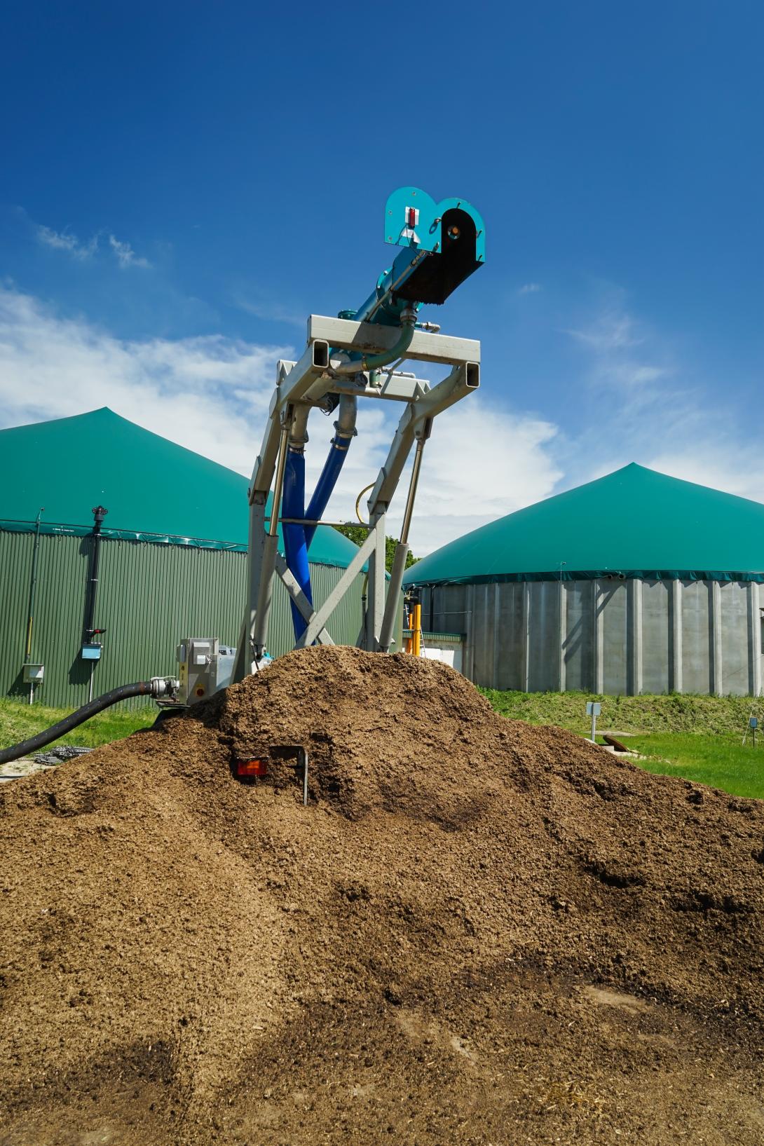 Gülleseparierung bei einer Biogasanlage