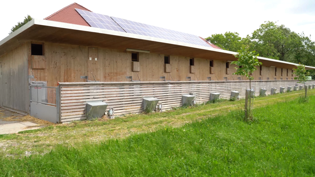 Abferkelstall von außen